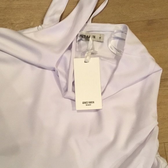 Women's One Shoulder Cutout Ruched Bodycon Dress - Picture 7 of 9